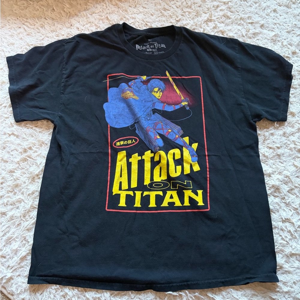 Attack on Titan Black Graphic T-Shirt
